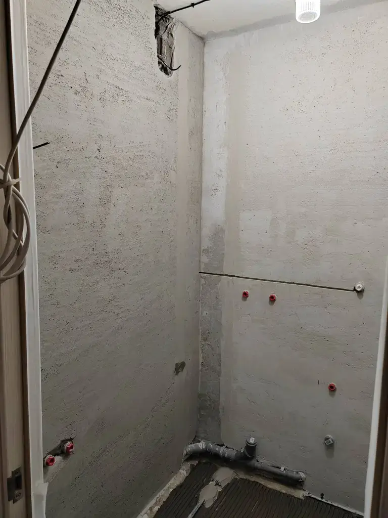 Ванная комната до чистовой отделки