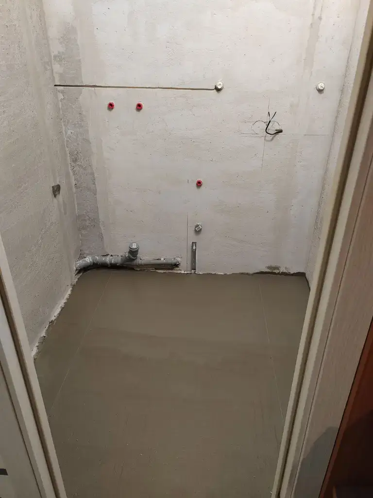 Пол санузла, укладка плитки и гидроизоляция